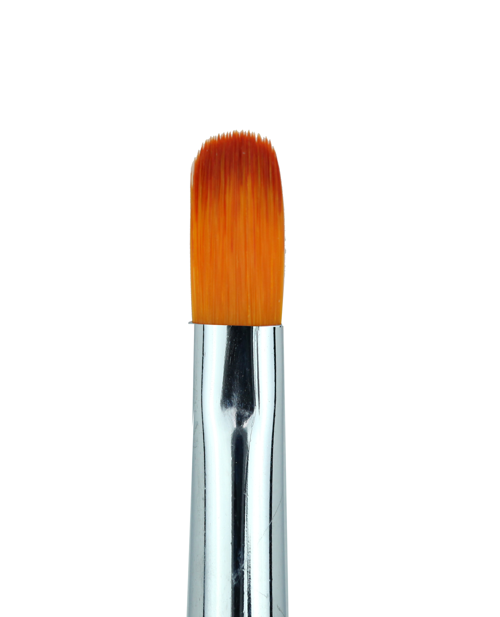 CRE8 Oval Gel Brush with Yellow Wood Handle - Size 10