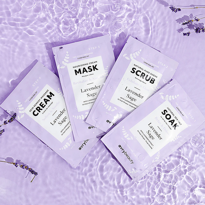 Avry Beauty 4 Step Pedi Kit - Lavender Sage