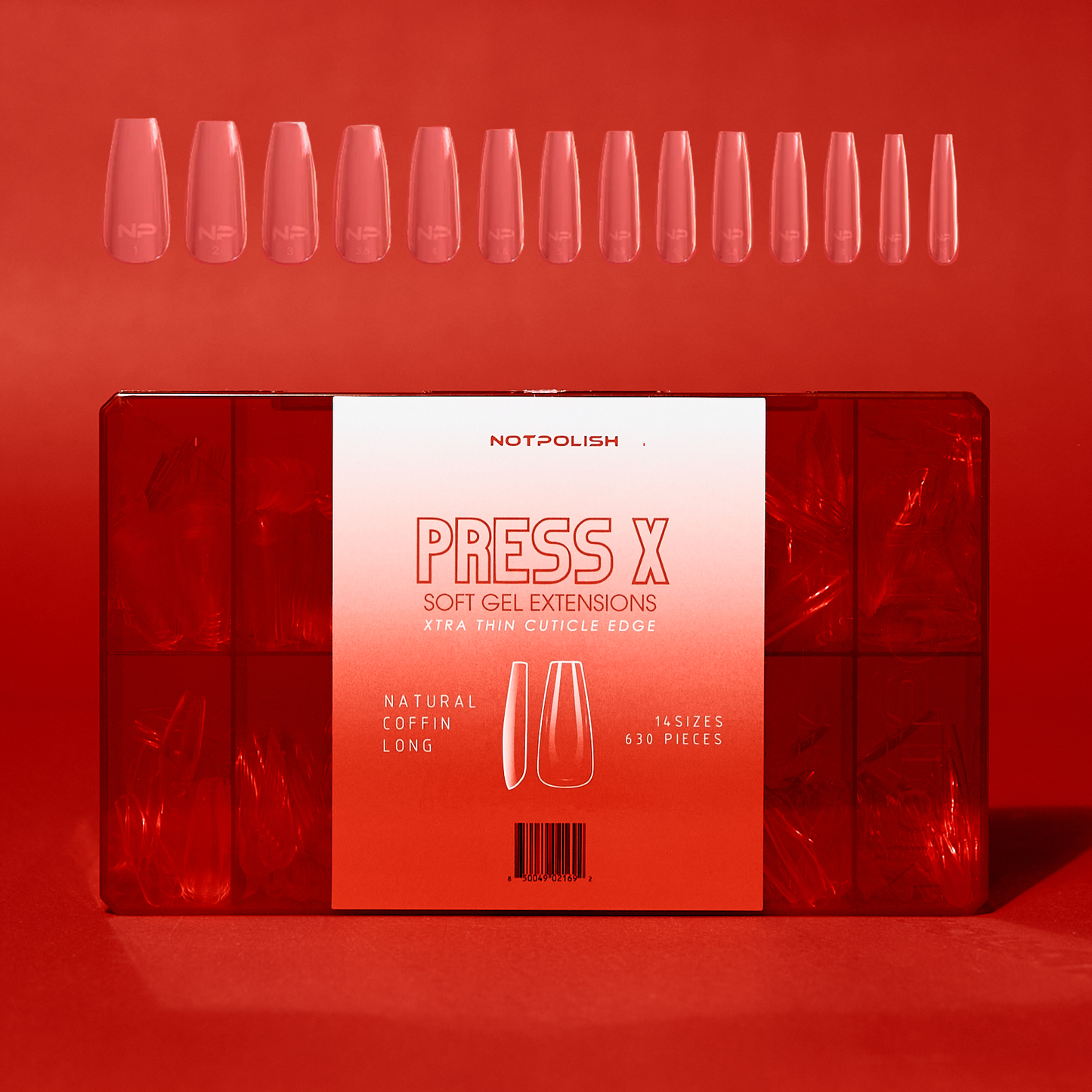 NotPolish Press X Natural Coffin Long Tip Box