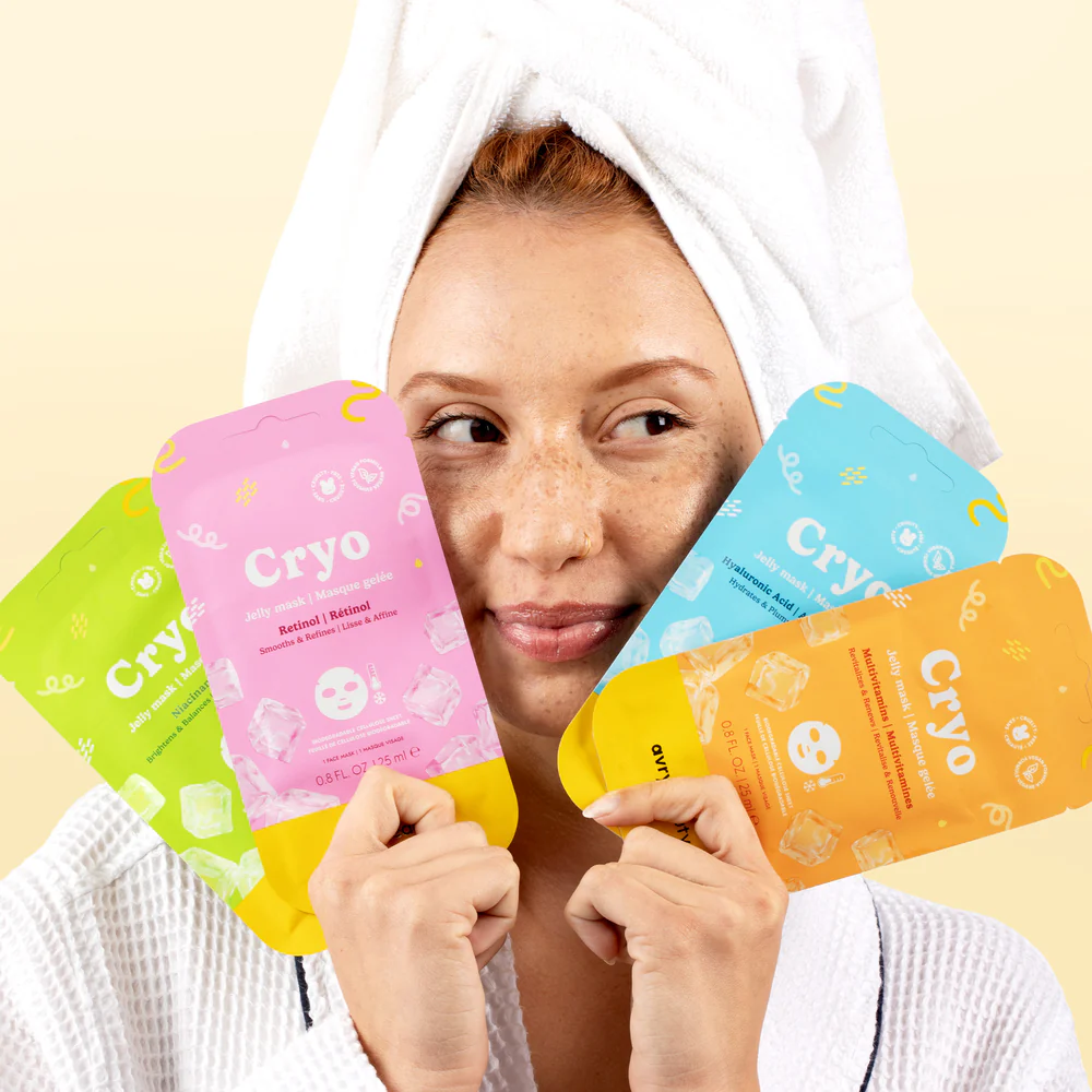 Avry Beauty Cryo Jelly Facial Mask - Assorted 24 Ct Box
