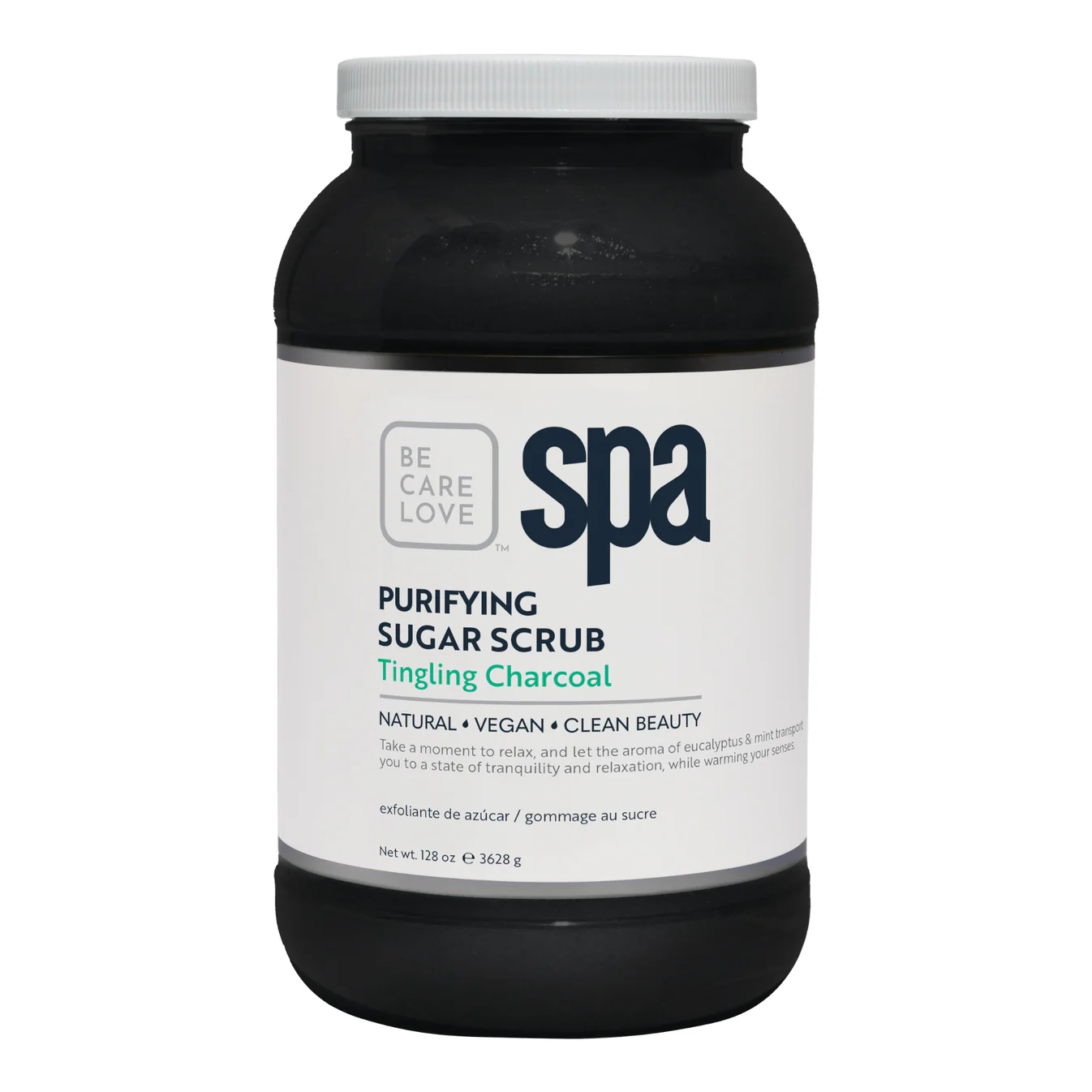 BCL Sugar Scrub Tingling Charcoal (128 oz)