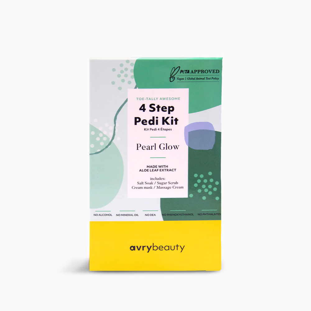 Avry Beauty 4 Step Pedi Kit - Pearl Glow