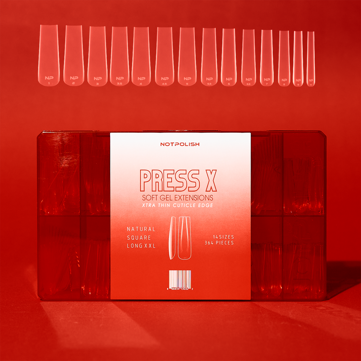NotPolish Press X Natural Square XXLong Tip Box