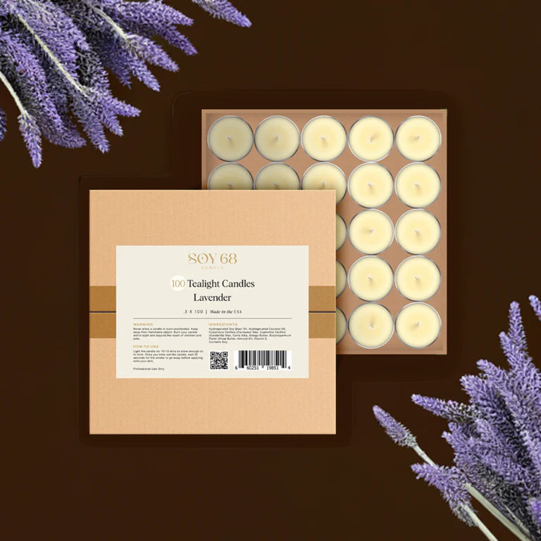 Soy 68 Round Tealight Moisturizer Candle (100 ct box)