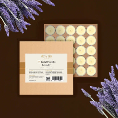 Soy 68 Round Tealight Moisturizer Candle (100 ct box)
