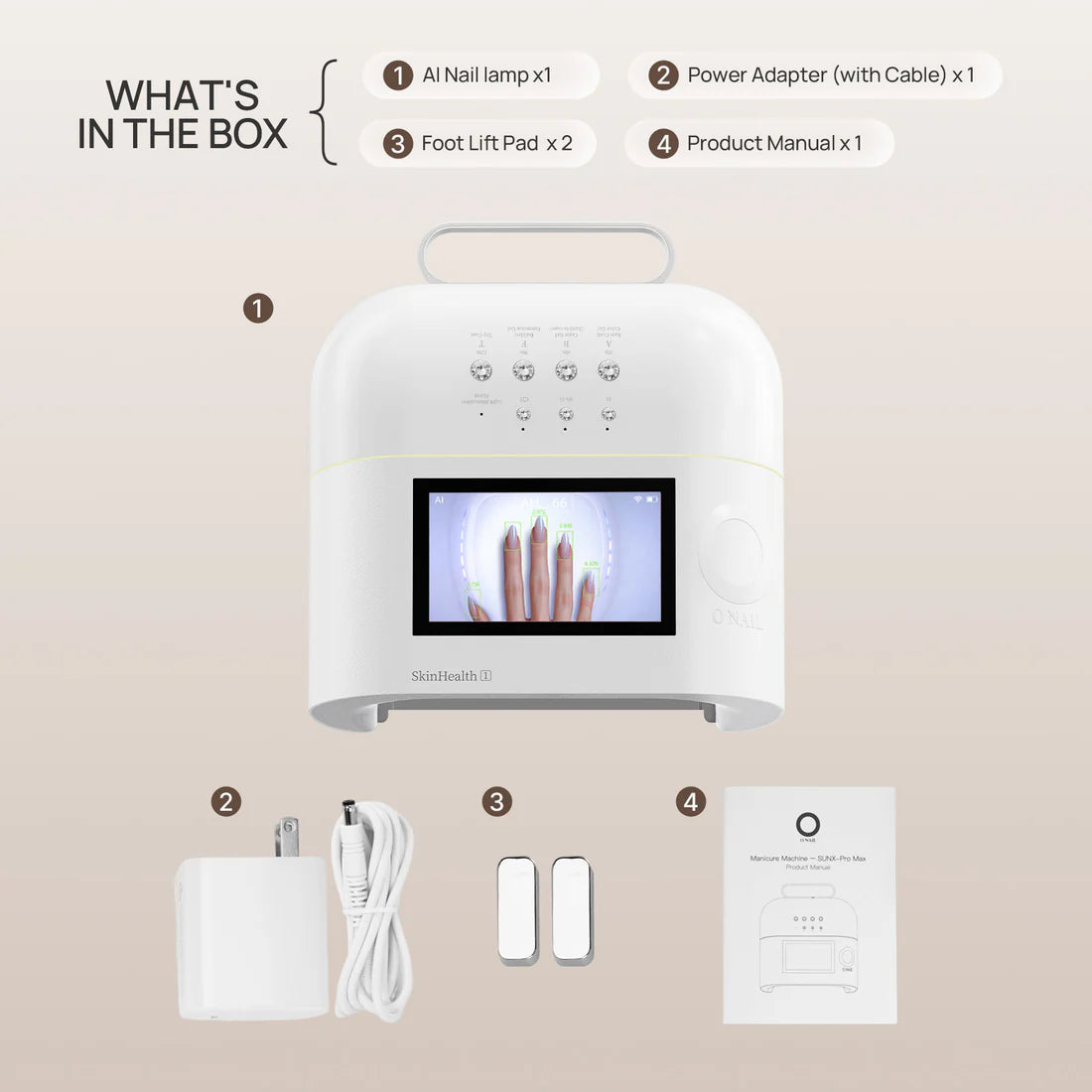 ONAIL Rechargeable AI Nail Lamp - SUNX PRO MAX