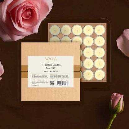 Soy 68 Round Tealight Moisturizer Candle (100 ct box)