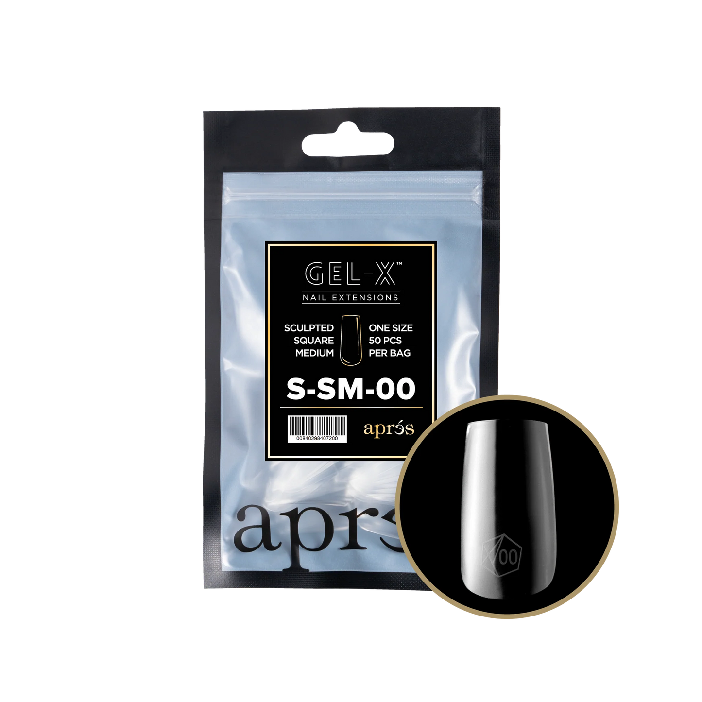 APRES Gel-X Sculpted Square Medium Refill