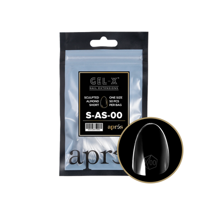 APRES Gel-X Sculpted Almond Short Refill