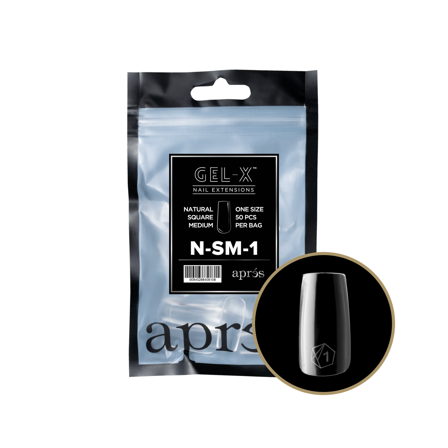 APRES Gel-X Natural Square Short Refill