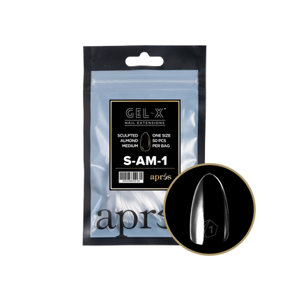 APRES Gel-X Sculpted Almond Medium Refill