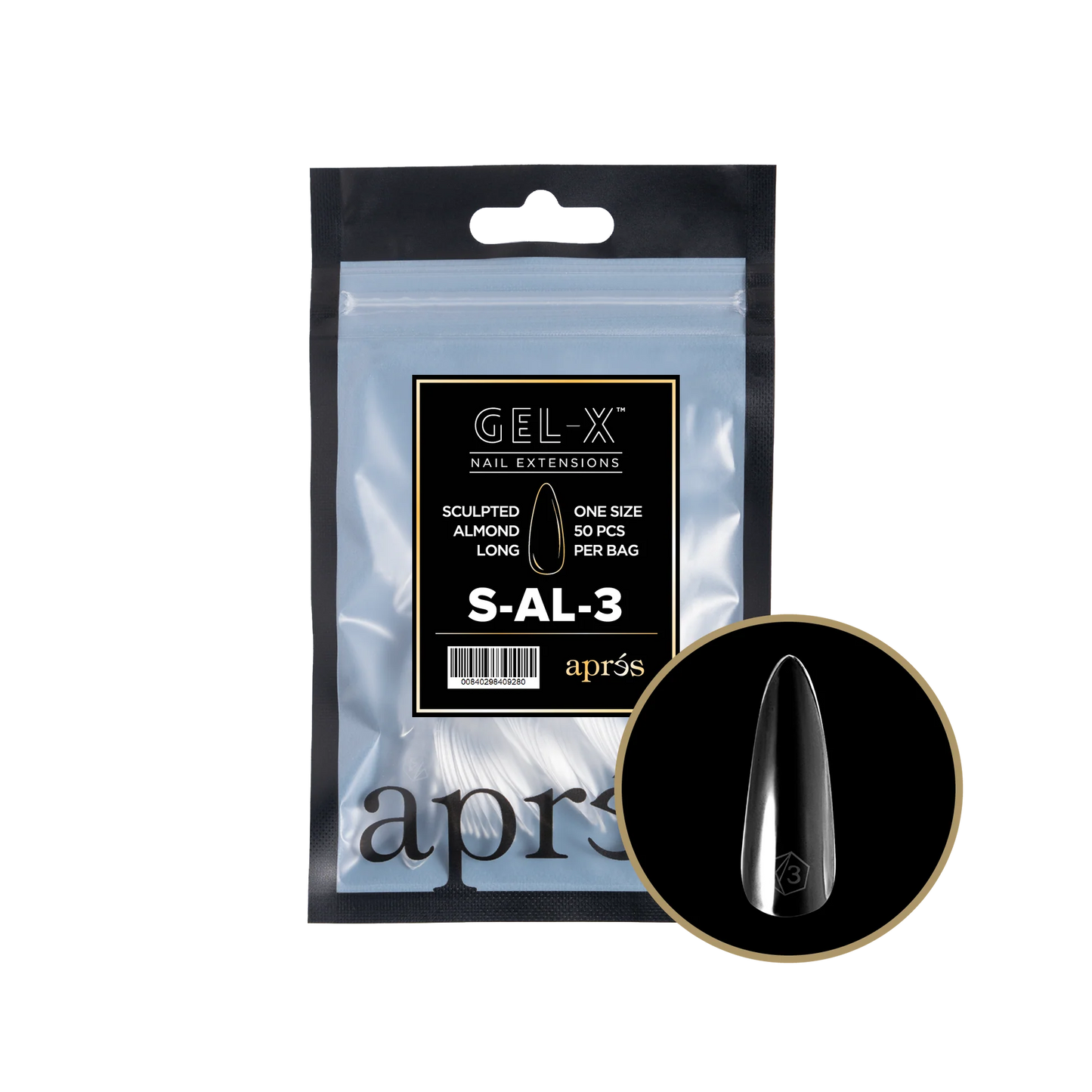 APRES Gel-X Sculpted Almond Long Refill