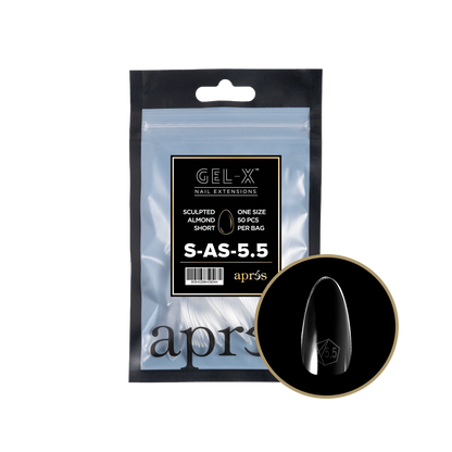 APRES Gel-X Sculpted Almond Short Refill