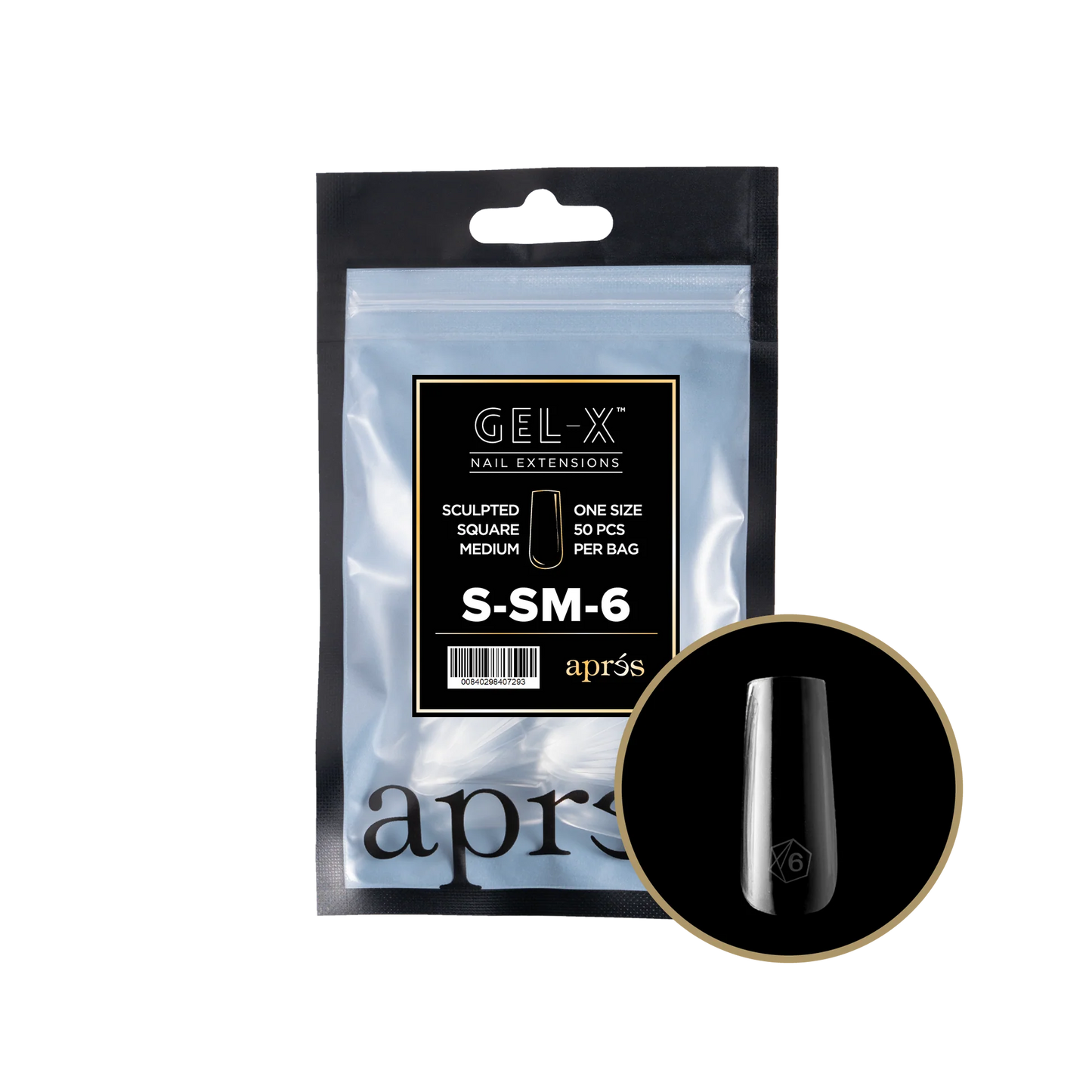 APRES Gel-X Sculpted Square Medium Refill