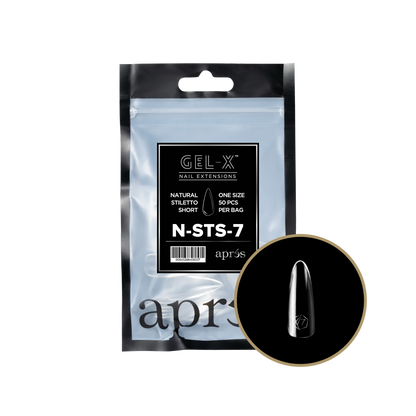 APRES Gel-X Natural Stiletto Short Refill