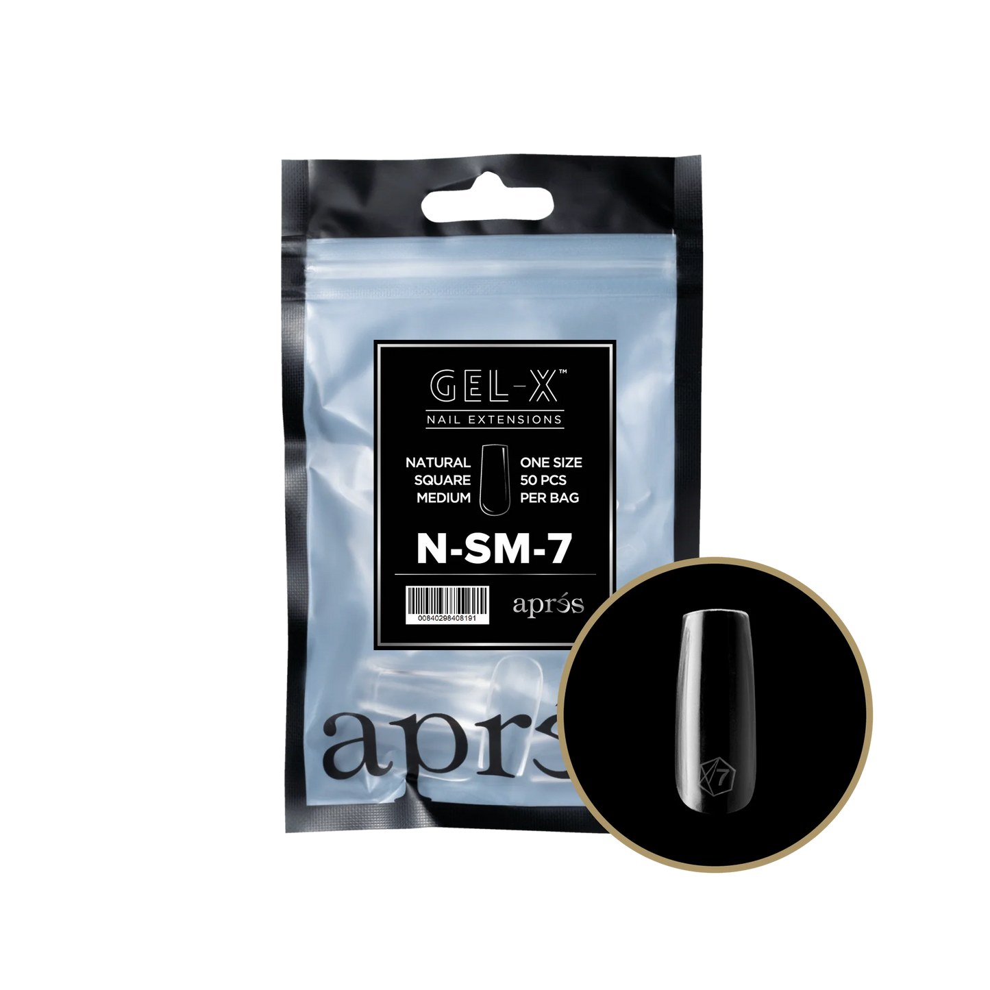 APRES Gel-X Natural Square Medium Refill