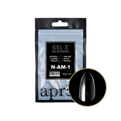 APRES Gel-X Natural Almond Medium Refill