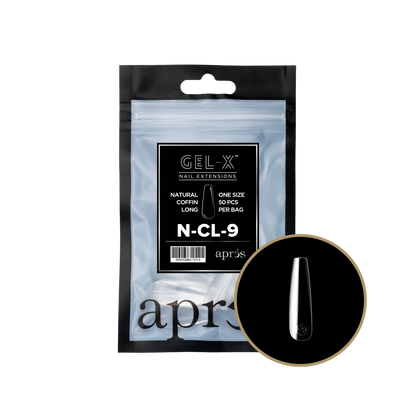 APRES GEL-X Natural Coffin Long Refill