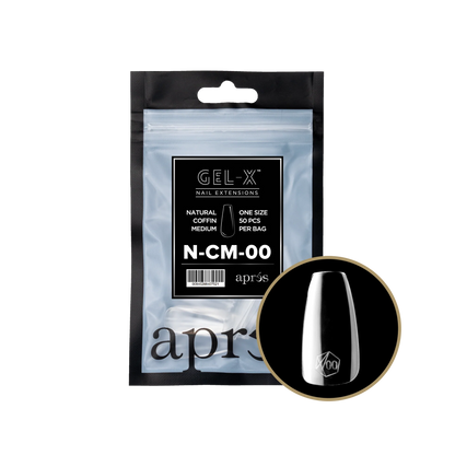 APRES Gel-X Natural Coffin Medium Refill