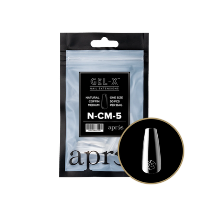APRES Gel-X Natural Coffin Medium Refill