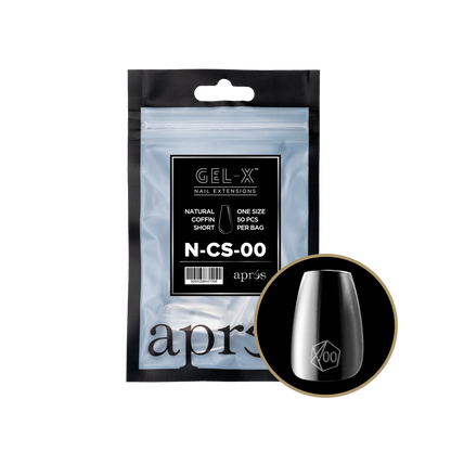 APRES Gel-X Natural Coffin Short Refill