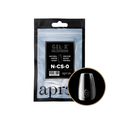 APRES Gel-X Natural Coffin Short Refill