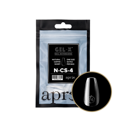 APRES Gel-X Natural Coffin Short Refill
