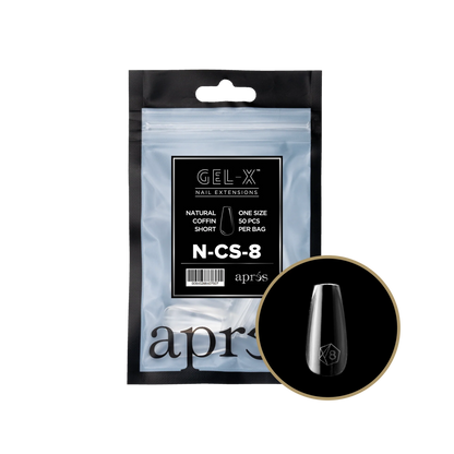 APRES Gel-X Natural Coffin Short Refill