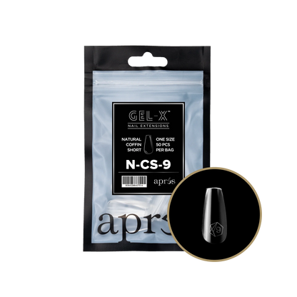 APRES Gel-X Natural Coffin Short Refill