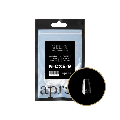 APRES Gel-X Natural Coffin Extra Short Refill