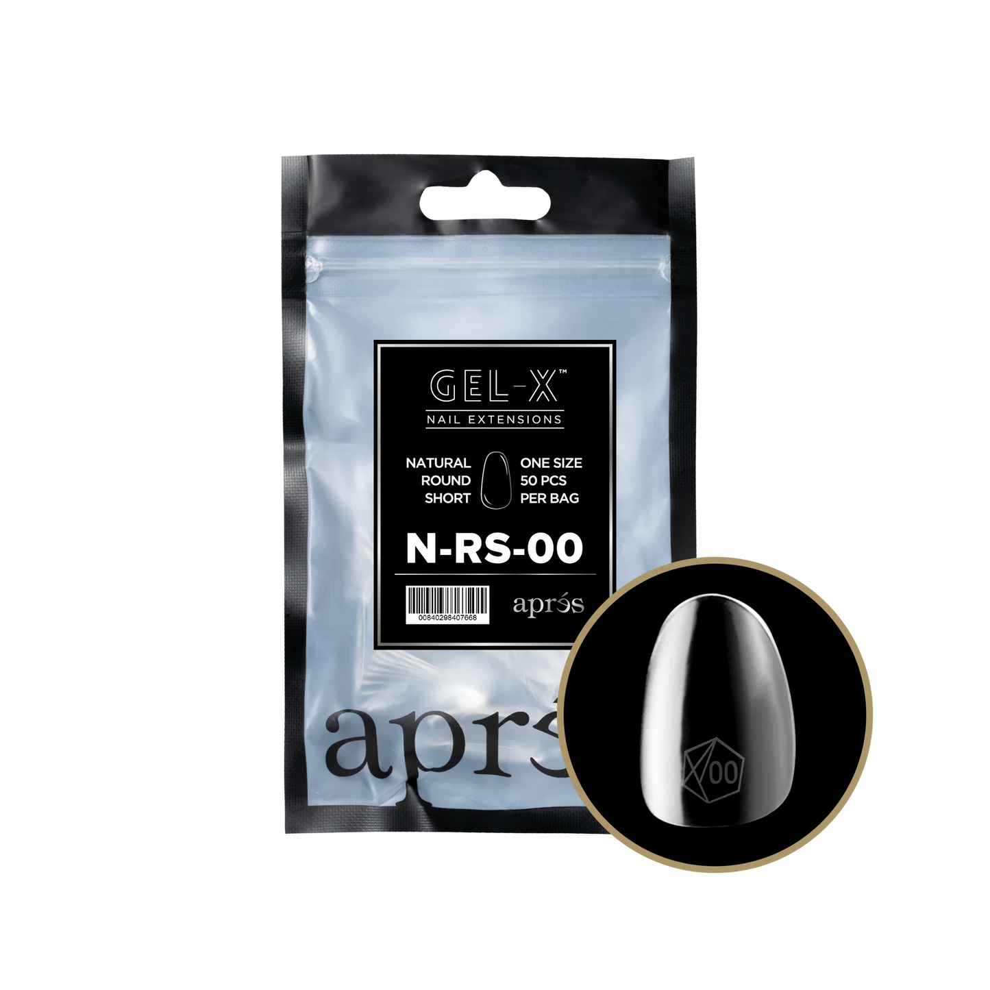 APRES Gel-X Natural Round Short Refill