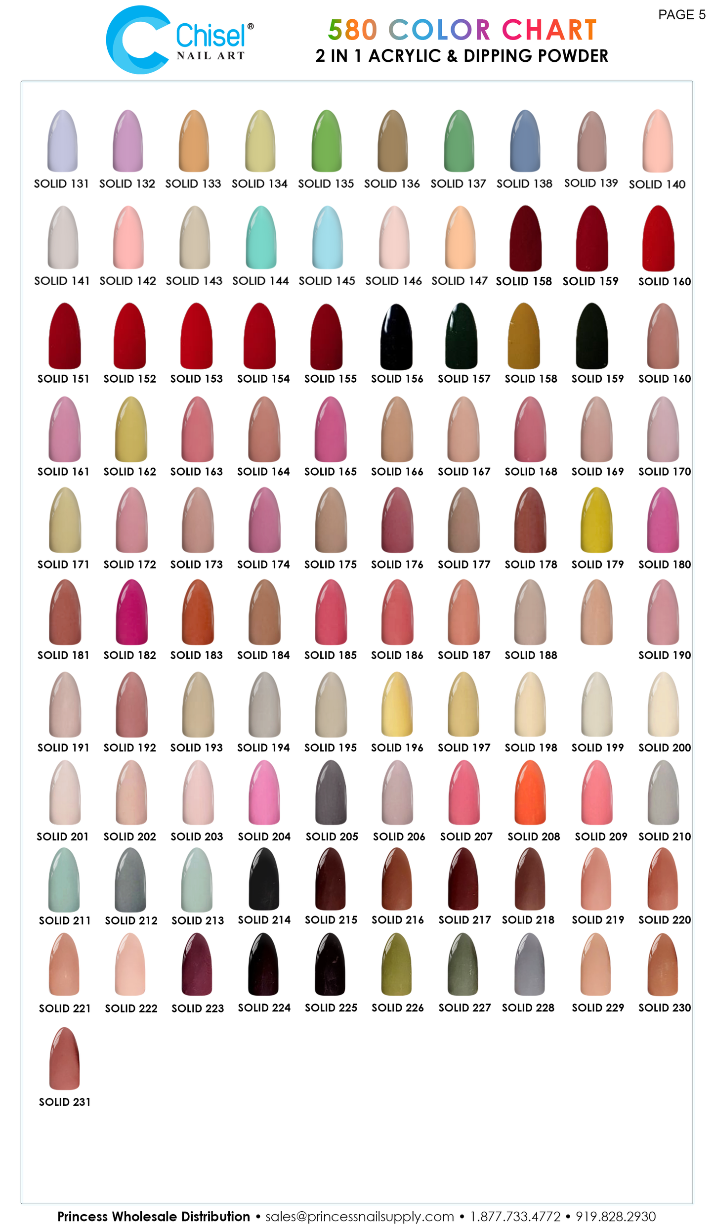 Chisel Dip/Dap Powder 2 oz SOLID collection 091-180