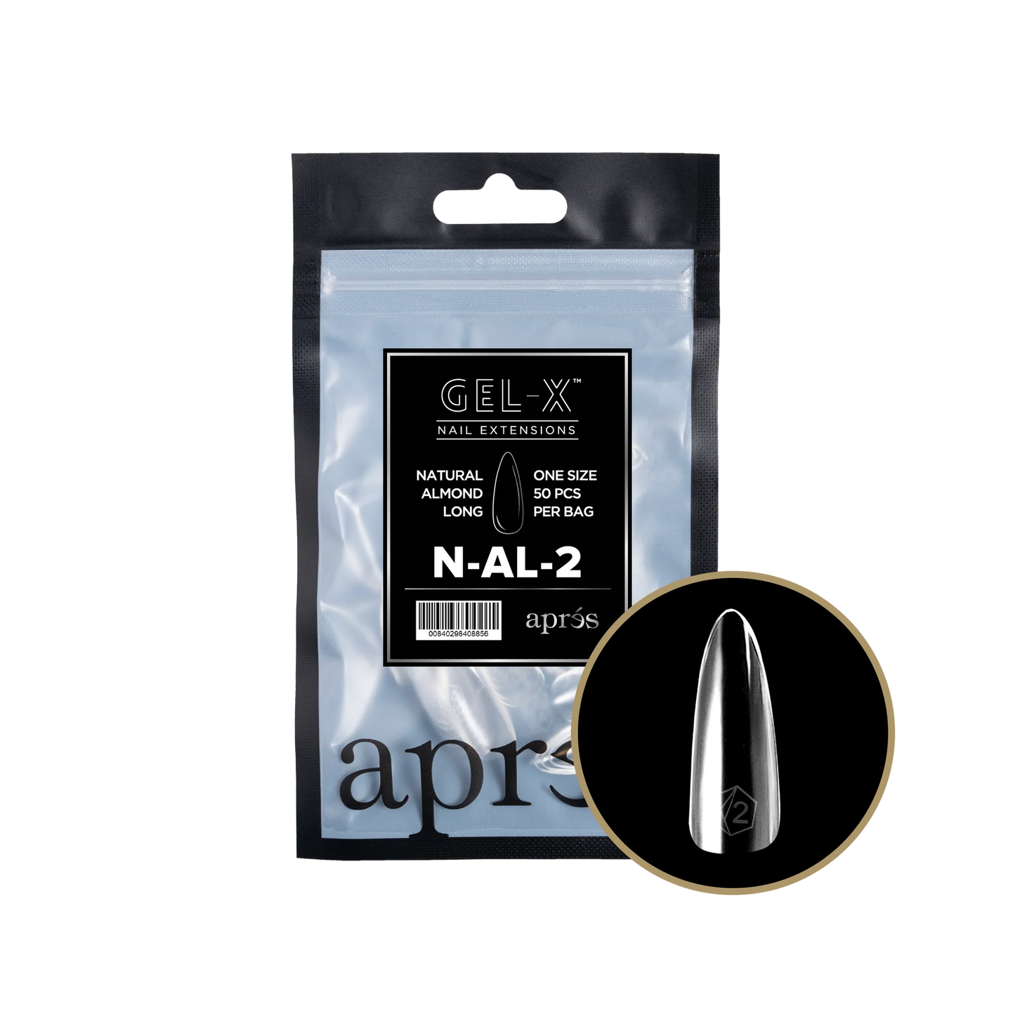 APRES Gel-X Natural Almond Long Refill